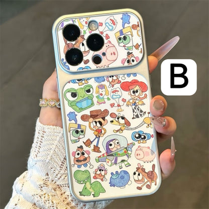 Cute Cartoon Toystory Collage Print Raised Lens Protective Shockproof Phone Case with Magnetic Option